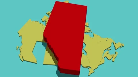 Alberta Map Stock Video Footage | Royalty Free Alberta Map Videos | Pond5