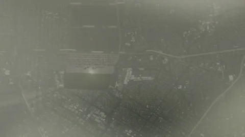 Animated Map and Statue Stock Footage 87417103