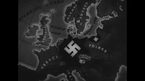 Animated map depicts German invasion ove... | Stock Video | Pond5