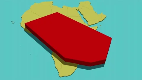 Animated Map of Juan de Nova Island (Africa) Stock Footage 211610283