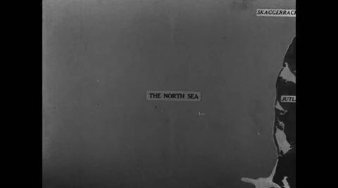 Animated map of North Sea Stock Footage 43317254