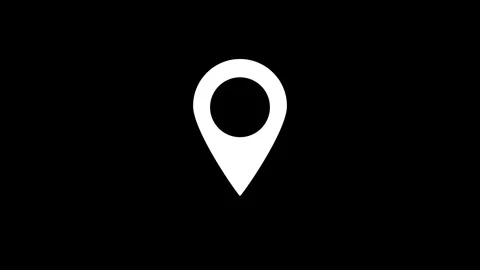 Animated of map pin concept. destination pin and icon. location icon Vídeos de archivo 336549734
