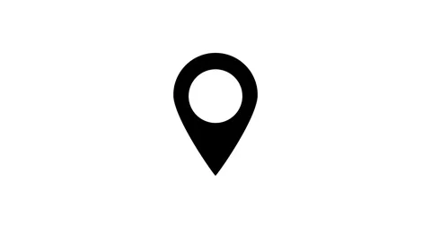 Animated of map pin concept. destination pin and icon. location icon Vídeo Stock 336549737