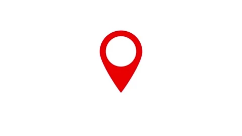 Animated of map pin concept. destination pin and icon. location icon Vídeos de archivo 336549747
