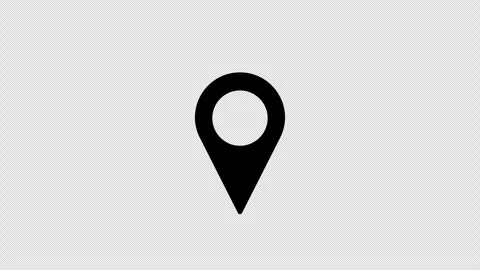 Animated Map Pin Location Marker Icon Motion Graphics Overlay Stock-Footage 347356279