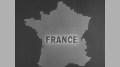 An animated map shows the spread of Communism and an industrial strike is shown Stock Footage 100554690
