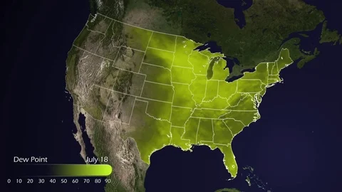 An animated map visualization shows the ... | Stock Video | Pond5