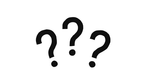 Animated Mark Question, Stop motion icon on a white background Video stock 299812791