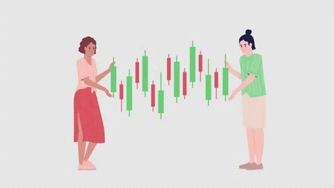 Animated market trends loader Stock Footage 232463508