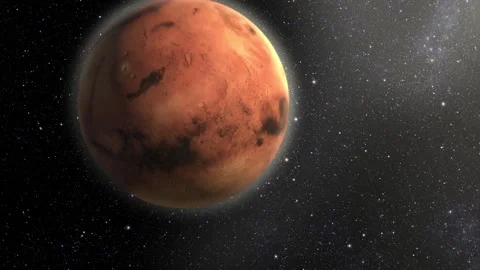Animated Mars Scene Stock Footage 314605693
