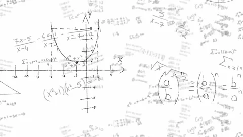 Animated math couples for a back-to-school theme. Stock Footage 329568647