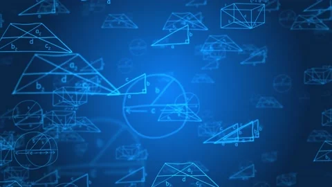 Animated Mathematical Formula Calculations loop Background green screen. Stock Footage 157809071