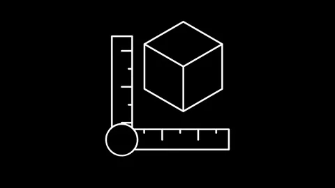 Animated Measure Icon icons in thin line style 動画素材 314337442