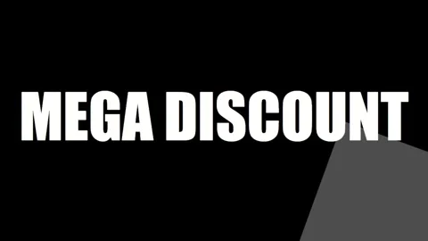 Animated "Mega Discount" text for sales, promotions, online shopping, retai.. 库存影片 330280036