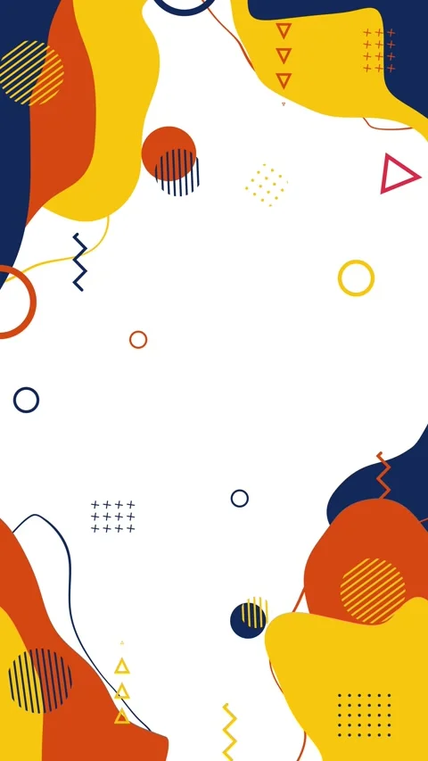 Animated Memphis Style Liquid Background Stock Footage 247020130