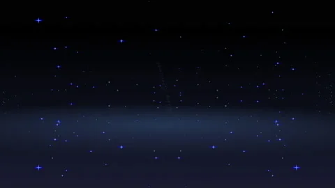 Animated Merry Christmas text with glittering stars on dark blue Background Stock-Footage 224998400