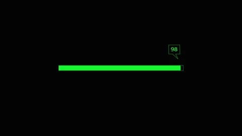 Animated message loading bar green icon ... | Stock Video | Pond5