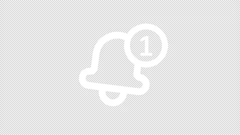 Animated message white line ui icon Stock-Footage 224061147