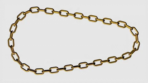 Animated metal chain Stock Footage 165822983