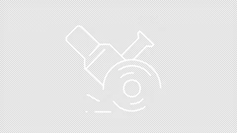 Animated metal processing white line icons Stock Footage 325399796