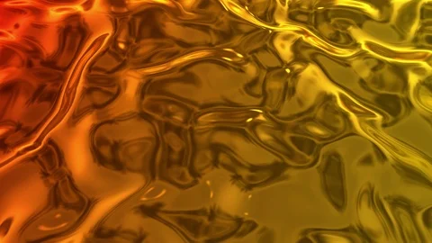 Animated metalic gradient in 4k. 3D render of wavy cloth surface that forms Stock Footage 125432455