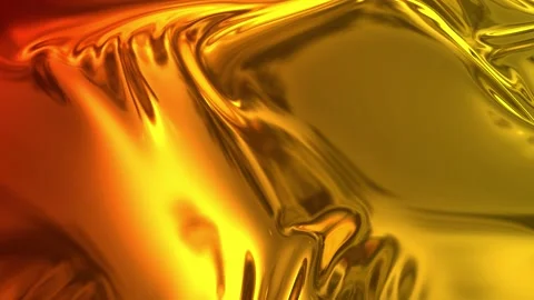 Animated metalic gradient in 4k. 3D render of wavy cloth surface that forms Stock Footage 148053447