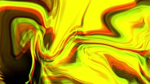 Animated metalic yellow gradient in wavy smoothly liquid background Stock Footage 195104662