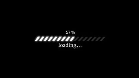 Animated Minimal Loading Screen Bar, Simple Buffering Progress Bar Animation Stock Footage 309965459