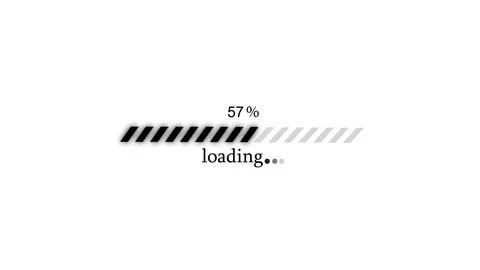 Animated Minimal Loading Screen Bar, Simple Buffering Progress Bar Animation Stock Footage 309965478