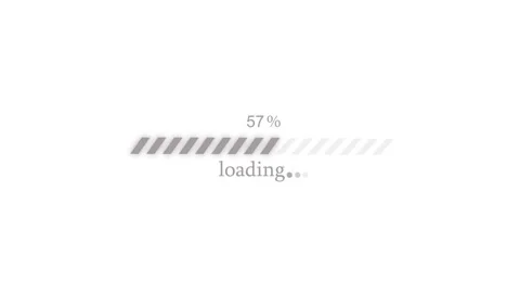 Animated Minimal Loading Screen Bar, Simple Buffering Progress Bar Animation Stock Footage 309965480