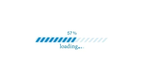 Animated Minimal Loading Screen Bar, Simple Buffering Progress Bar Animation Stock Footage 309965483