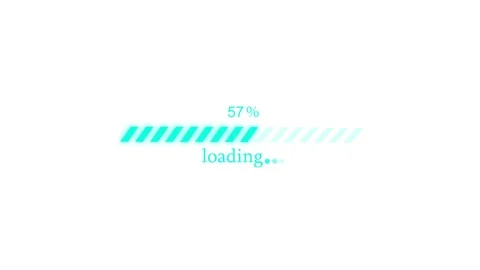 Animated Minimal Loading Screen Bar, Simple Buffering Progress Bar Animation Stock Footage 309965486