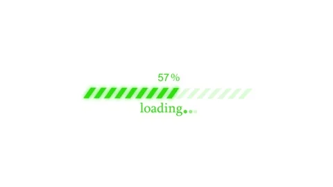 Animated Minimal Loading Screen Bar, Simple Buffering Progress Bar Animation Stock Footage 309965488