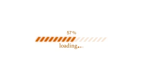 Animated Minimal Loading Screen Bar, Simple Buffering Progress Bar Animation Stock Footage 309965490