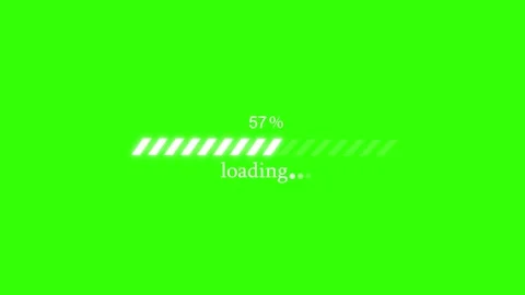 Animated Minimal Loading Screen Bar, Simple Buffering Progress Bar Animation Stock Footage 309965493