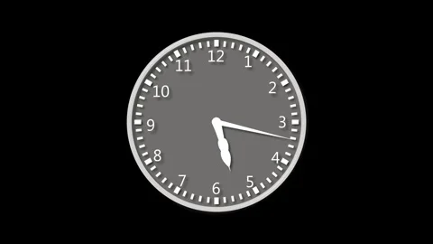 Animated Minimal Timer Clock with Smooth Countdown Progress for User Interf.. Stock Footage 337076913