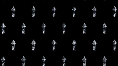Animated Minimal White Arrow Pattern Seamless Loop Background Video stock 329422784