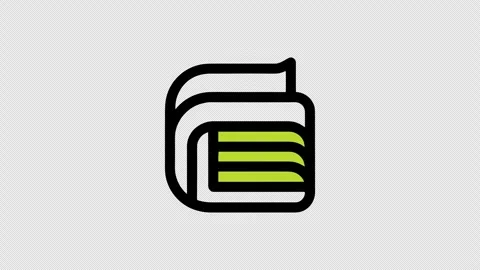Animated Minimalist Digital Wallet Payment Line Art Icon 库存影片 337374511