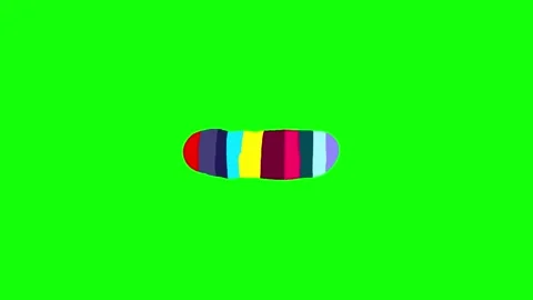 Animated minus mark patchwork on green screen Stock Footage 347277643