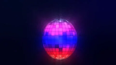 Animated mirror disco ball rotating 4k video footage Stock Footage 297947991