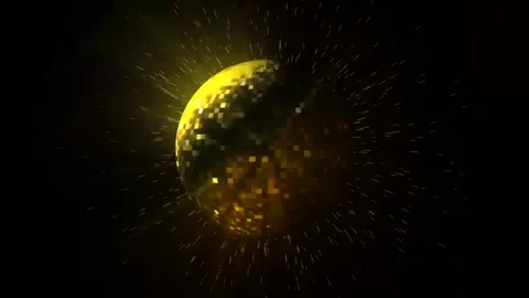 Animated mirror disco ball rotating 4k video footage Stock Footage 297948113