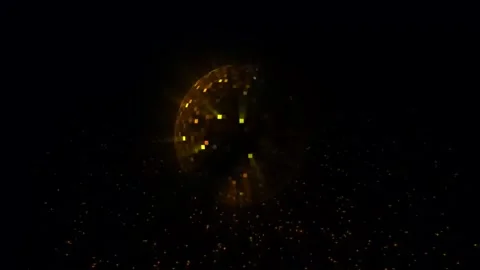 Animated mirror disco ball rotating 4k video footage Stock Footage 297948153