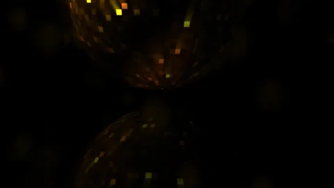 Animated mirror disco ball rotating 4k video footage Stock Footage 297948163