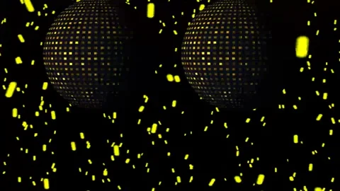 Animated mirror disco ball rotating 4k video footage Stock-Footage 297948194