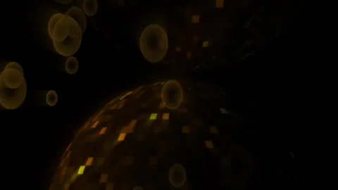 Animated mirror disco ball rotating 4k video footage Stock-Footage 297948204