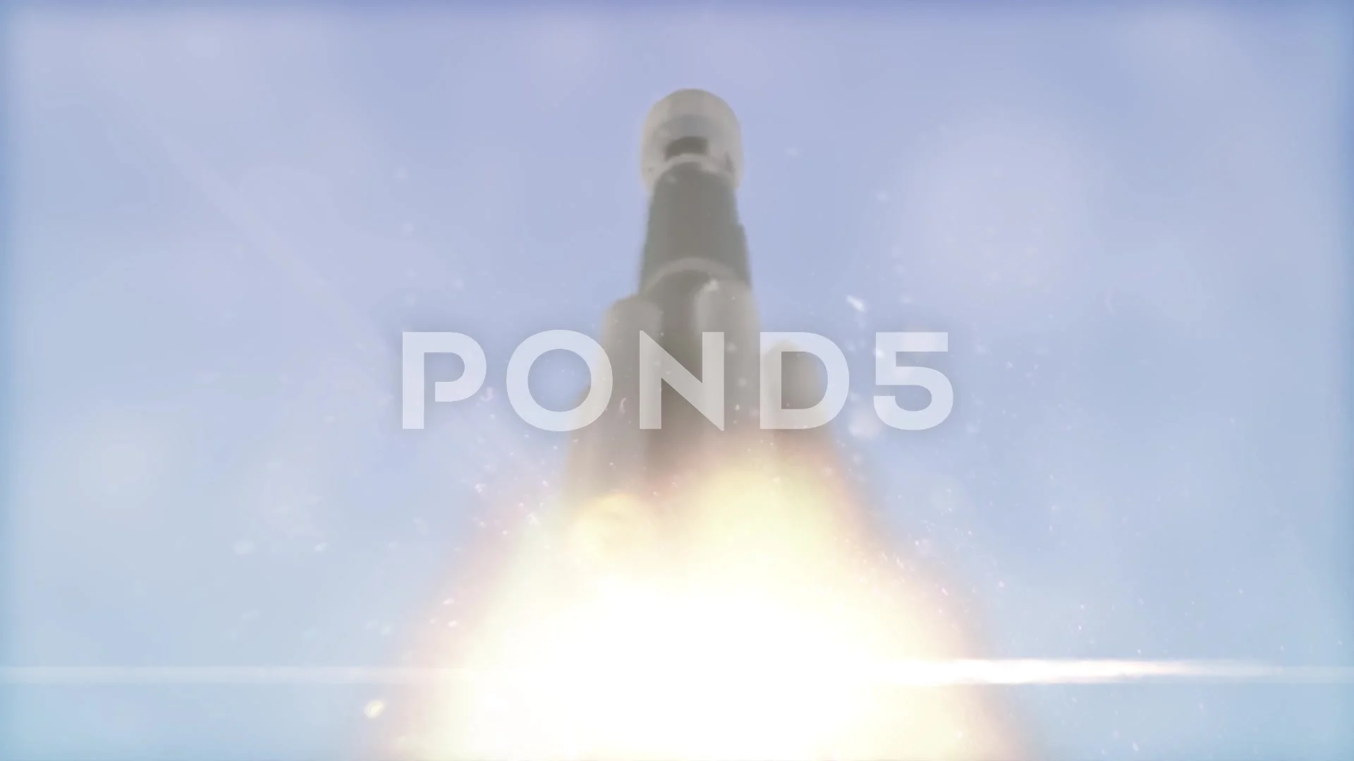 Animated missile taking off after launch | Stock Video | Pond5
