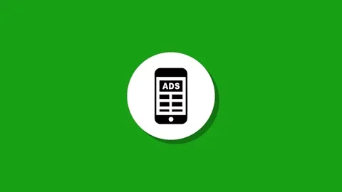 Animated mobile phone screen displaying advertisements with motion graphics Stock Footage 329272686