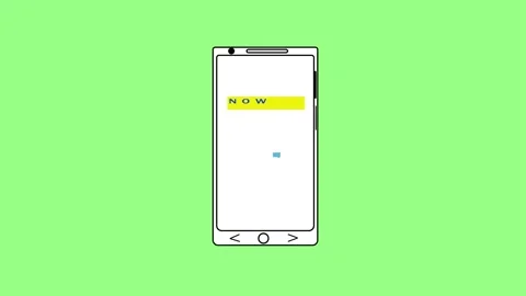 Animated mobile phone screen message notification digital interface 4k loop.. Stock Footage 321444450