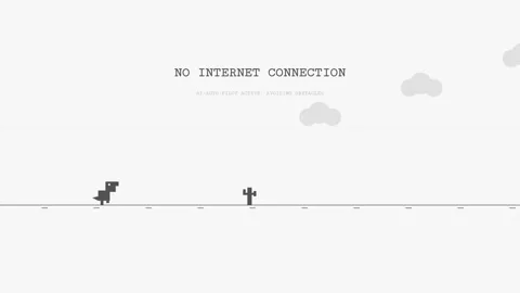 Animated modern no internet connection for window browser in white background Stock Footage 346502362