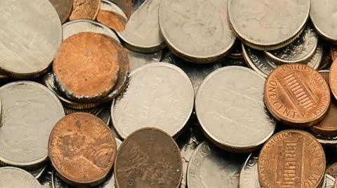 Animated money background Stockbeeldmateriaal 14874705